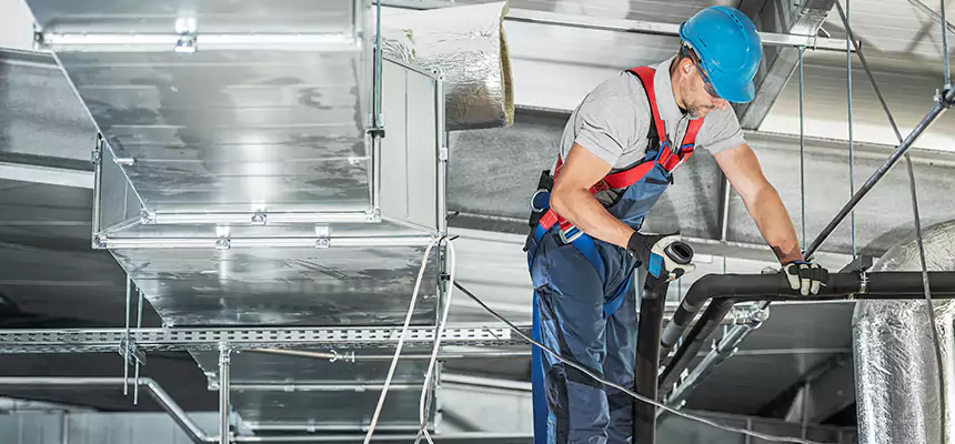 Precise Air Duct Vent Installation in Bend